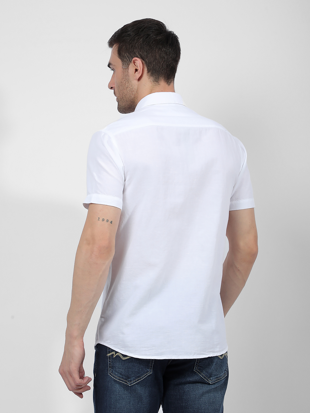 Numero Uno Men Solid White Shirt